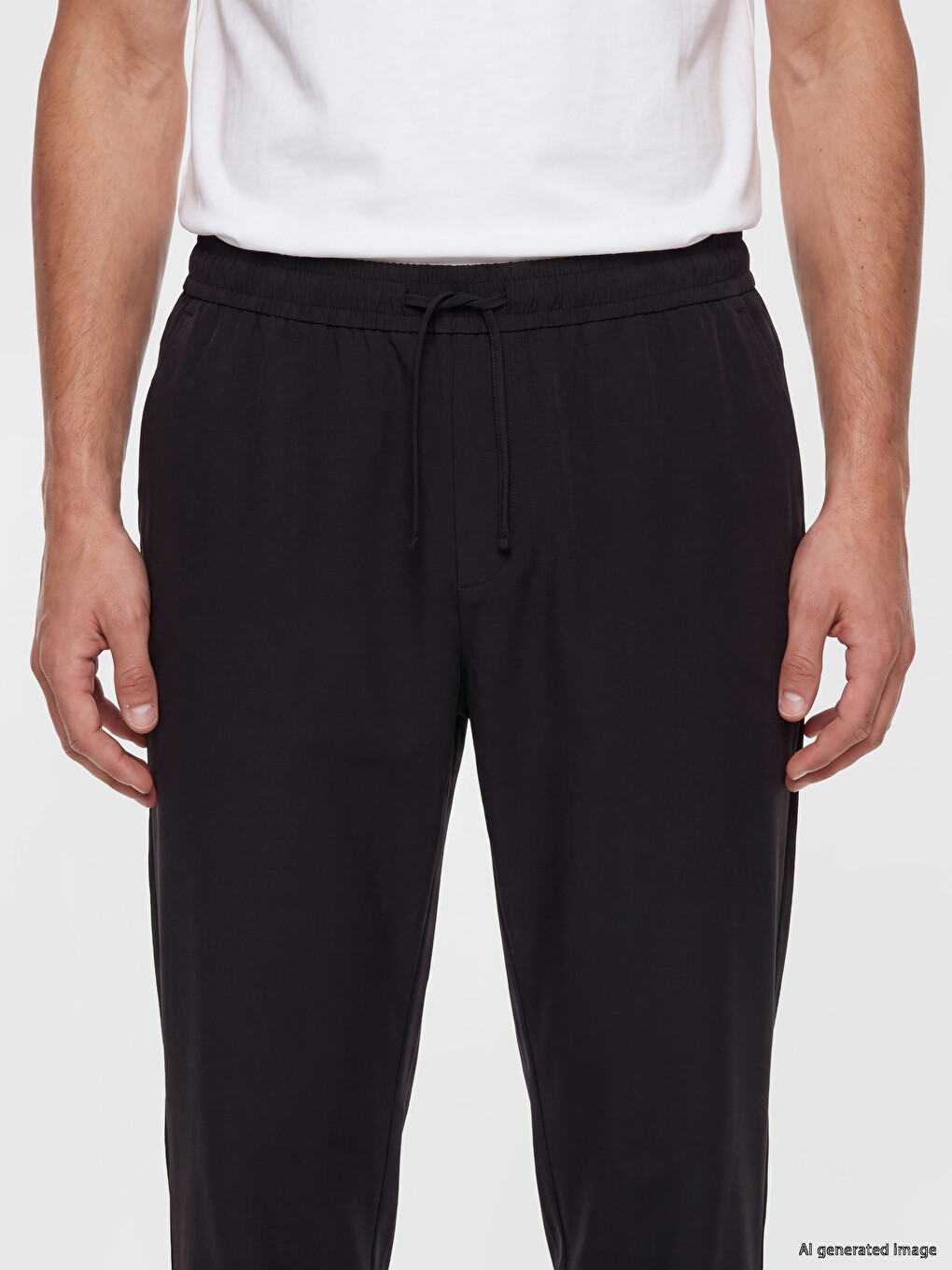 Siyah Regular Fit Erkek Pantolon-2