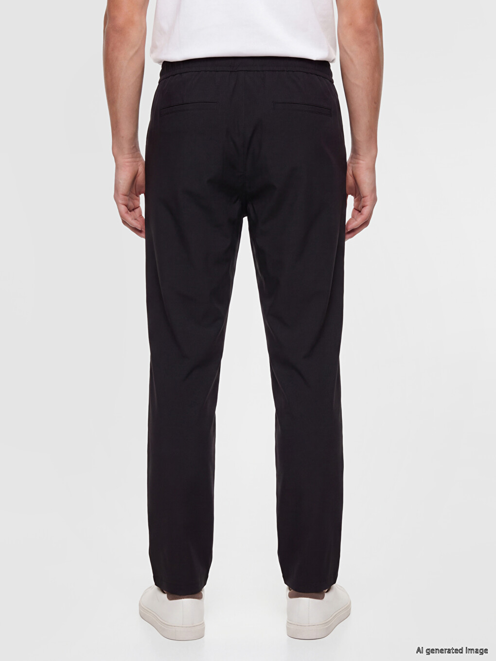 Siyah Regular Fit Erkek Pantolon-3
