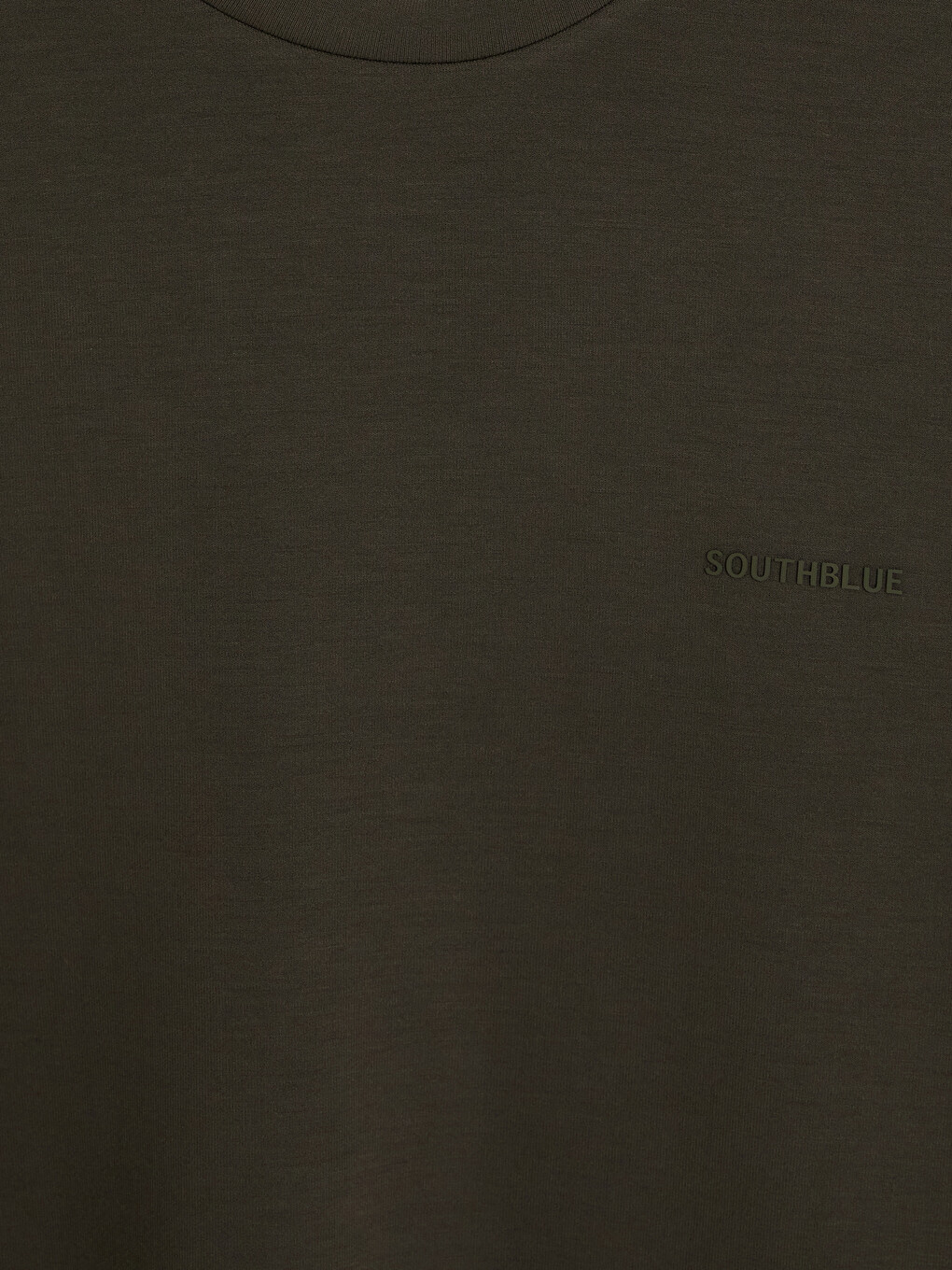 Haki Bisiklet Yaka Baskılı Erkek Sweatshirt-1
