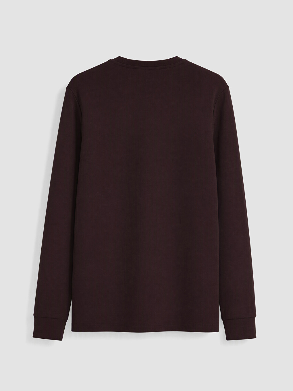 Mürdüm Bisiklet Yaka Baskılı Erkek Sweatshirt-2