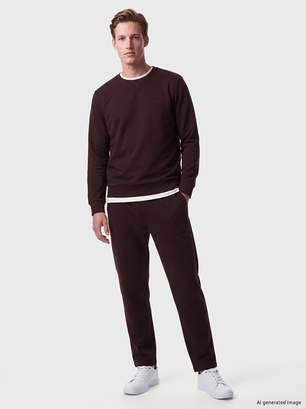 Crew Neck Printed Men's Sweatshirt-1