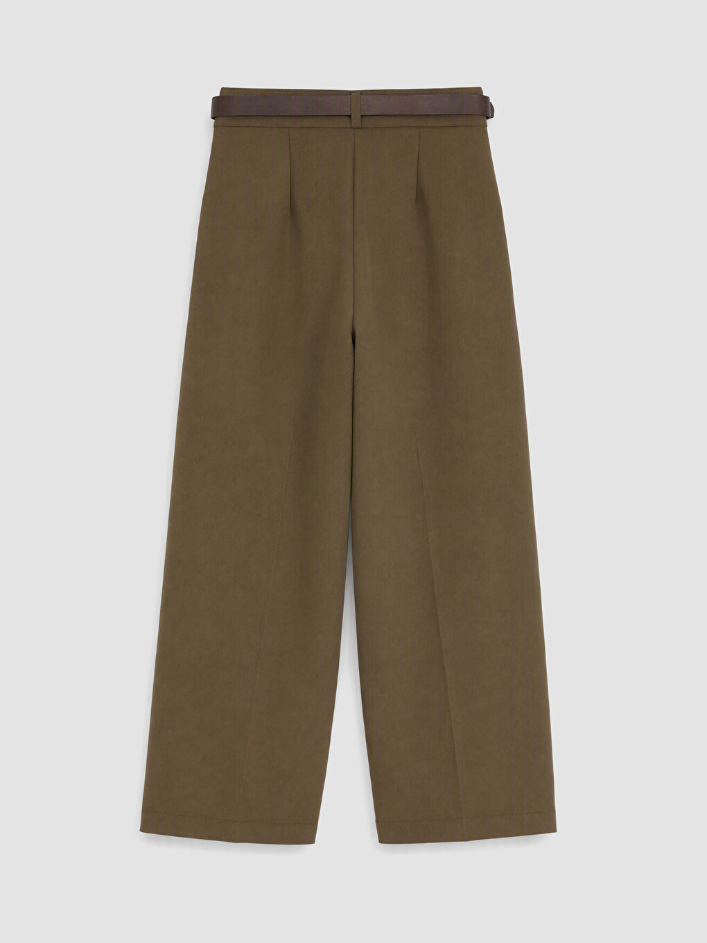 Waist Belted Pleated Women's Kuımaş Trousers-6