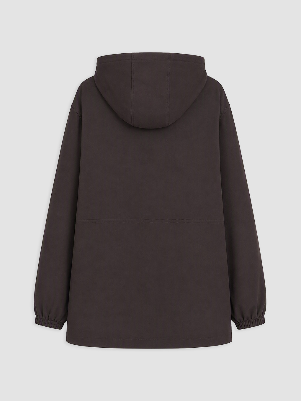 Woman Brown Modest Hooded Abaya-5