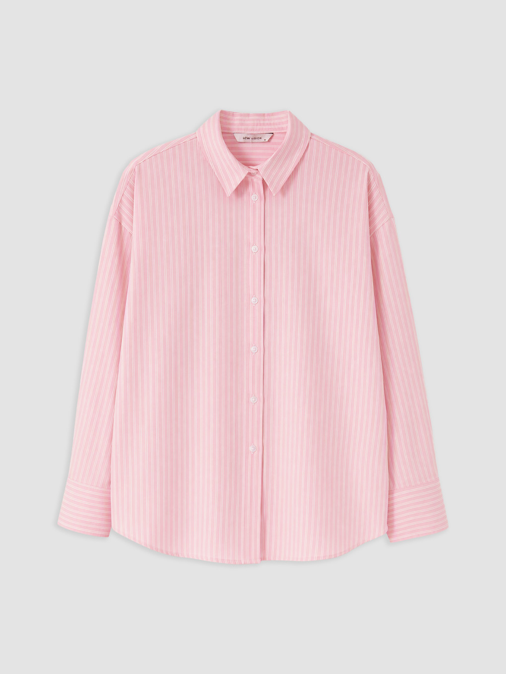 Striped Oversize Oxford Shirt-4