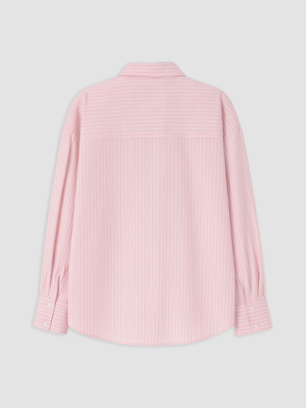 Striped Oversize Oxford Shirt-5