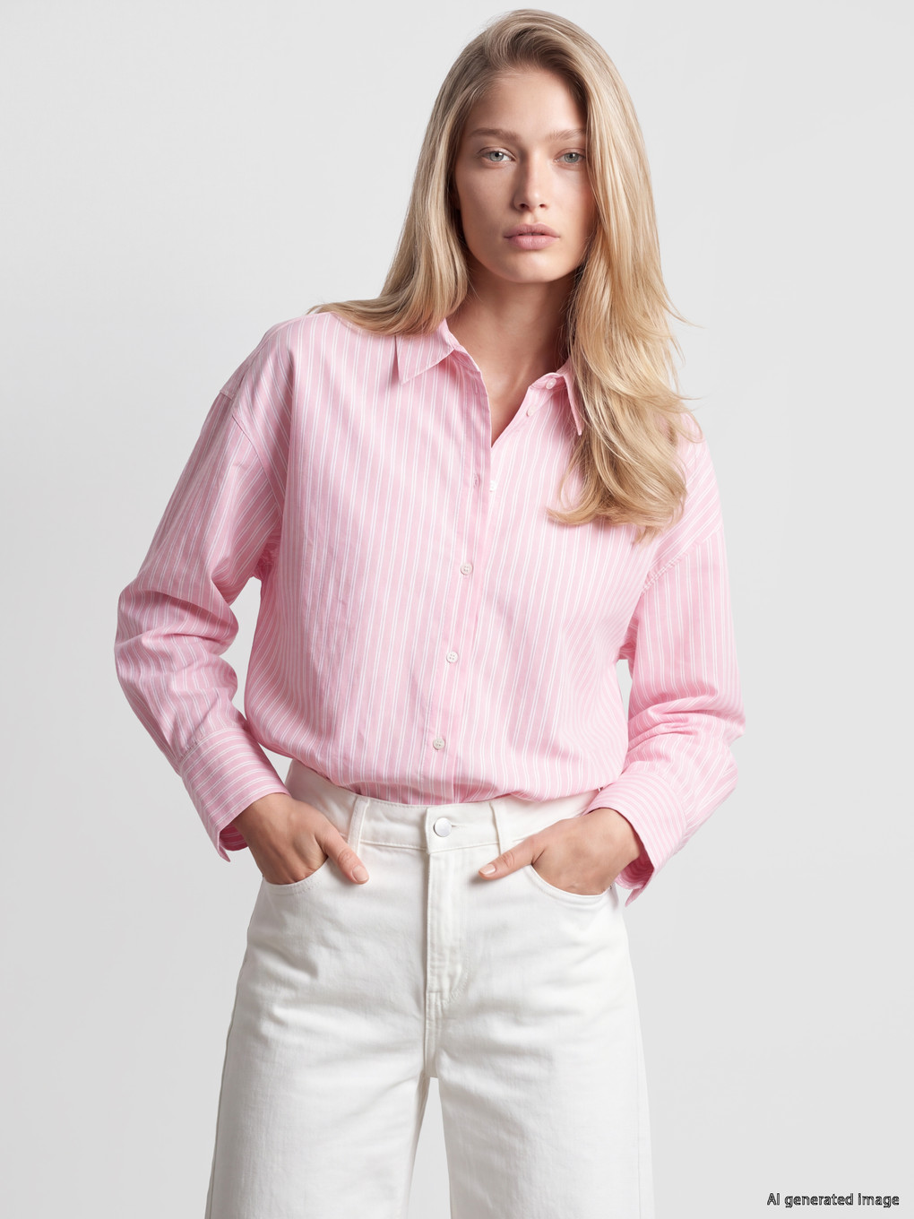 Striped Oversize Oxford Shirt