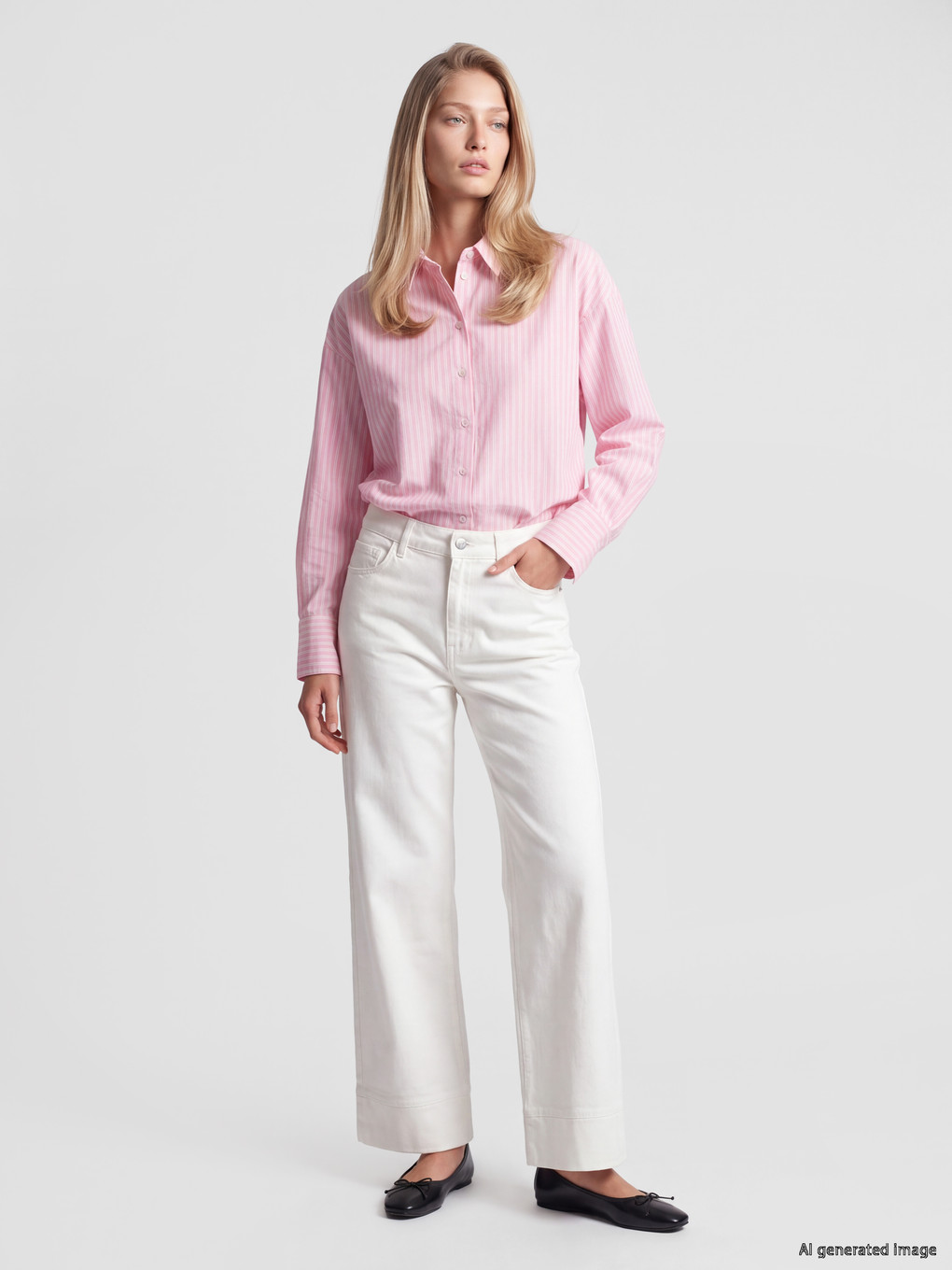 Striped Oversize Oxford Shirt-1