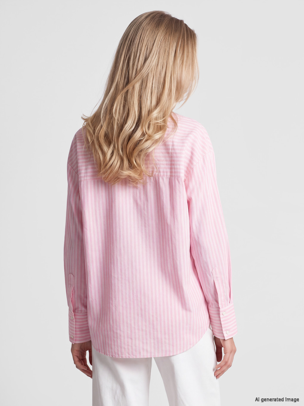 Striped Oversize Oxford Shirt-3