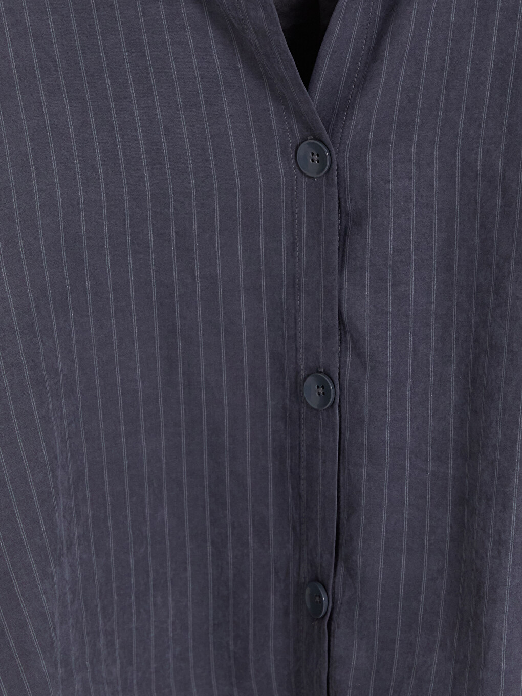 Folded Wrist Striped Women's Shirt-2