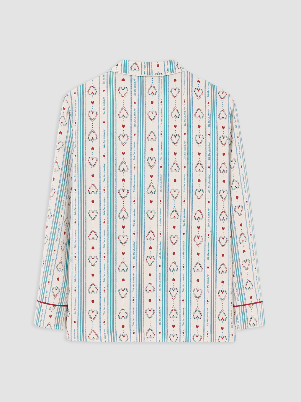 طقم بيجاما بيج فاتح / ايكرو امرأة-2