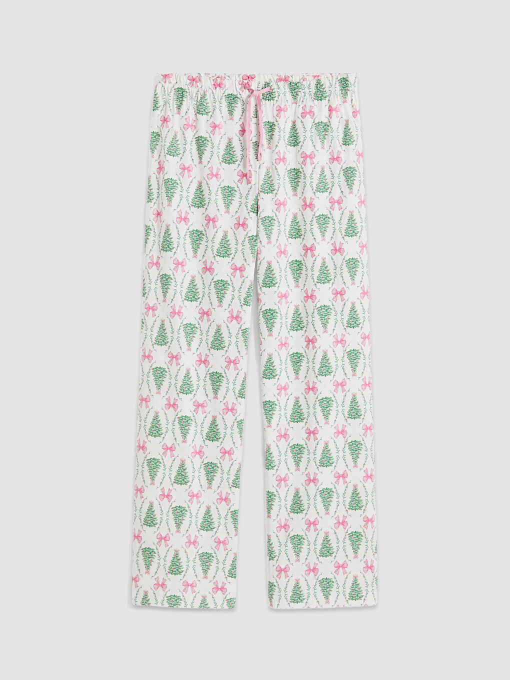 Ekru Yılbaşı Temalı Kadın Pijama Altı
