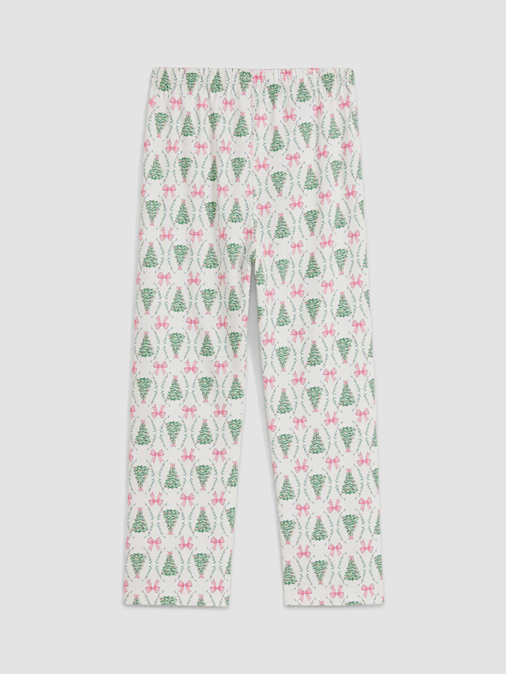 Ekru Yılbaşı Temalı Kadın Pijama Altı-1