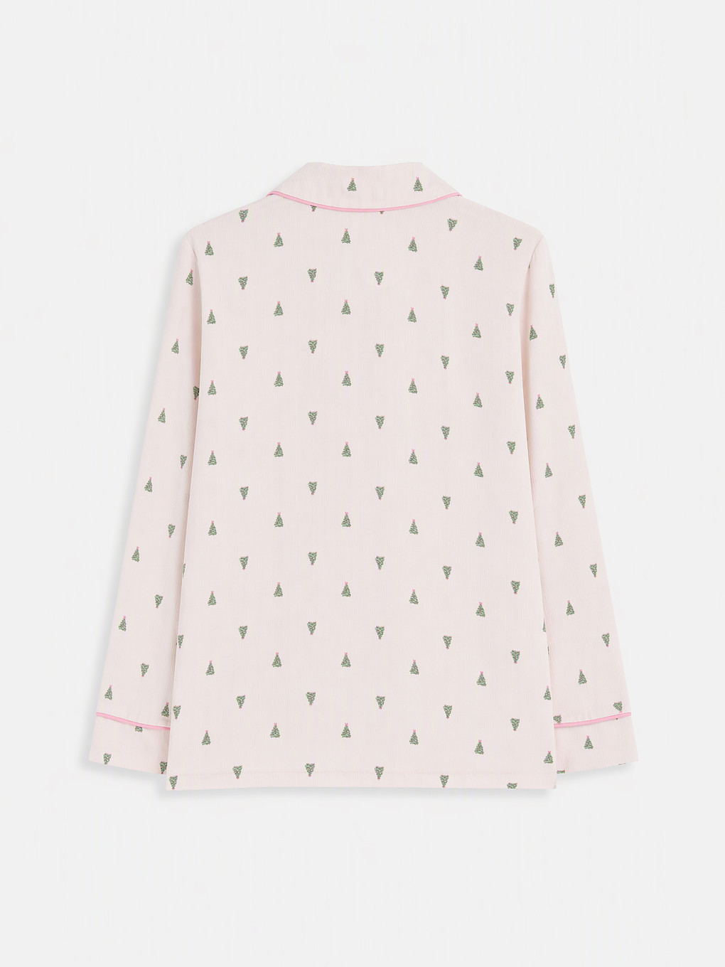 Pembe Yılbaşı Temalı Kadın Pijama Takım-6