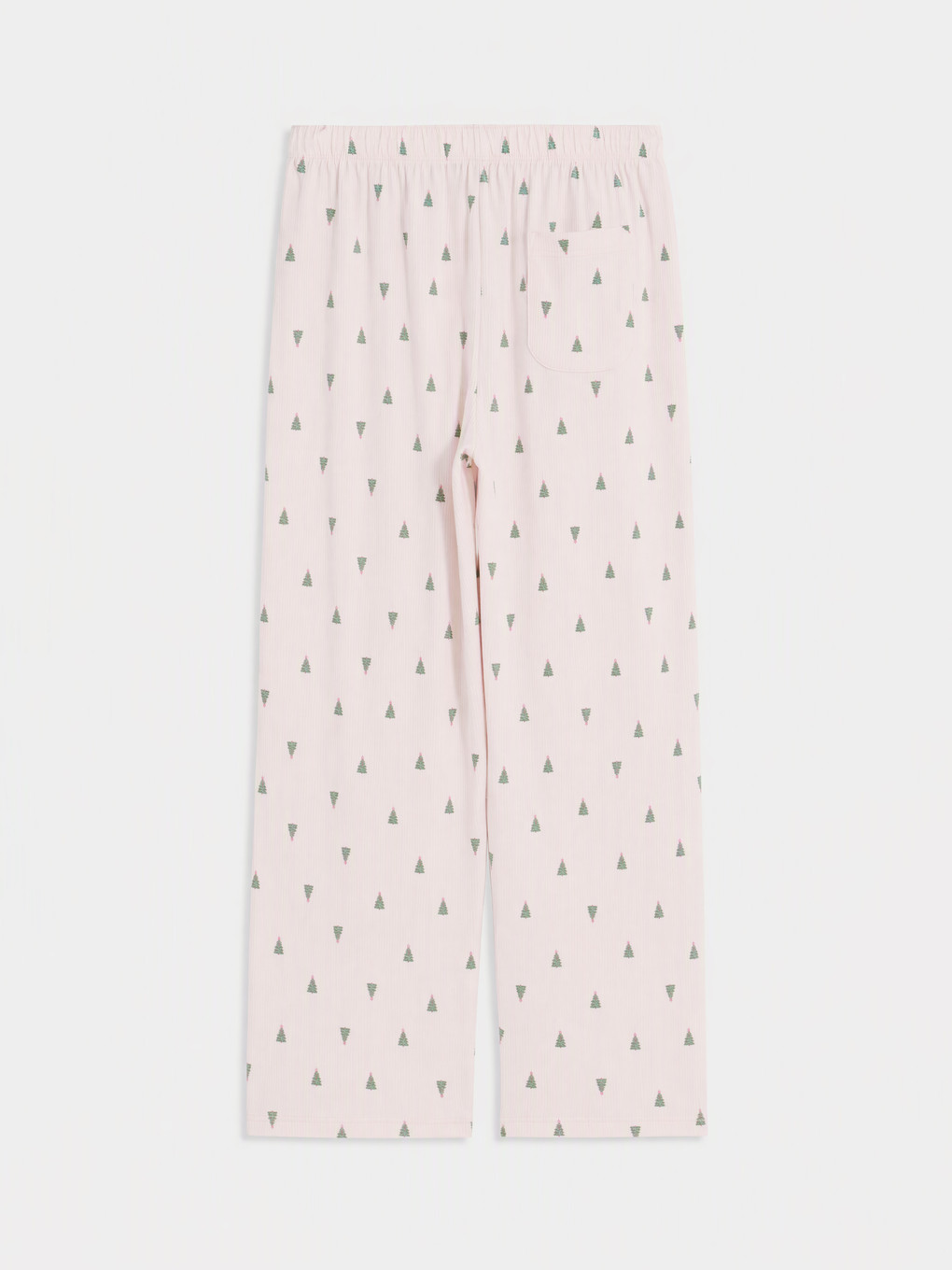 Pembe Yılbaşı Temalı Kadın Pijama Takım-8