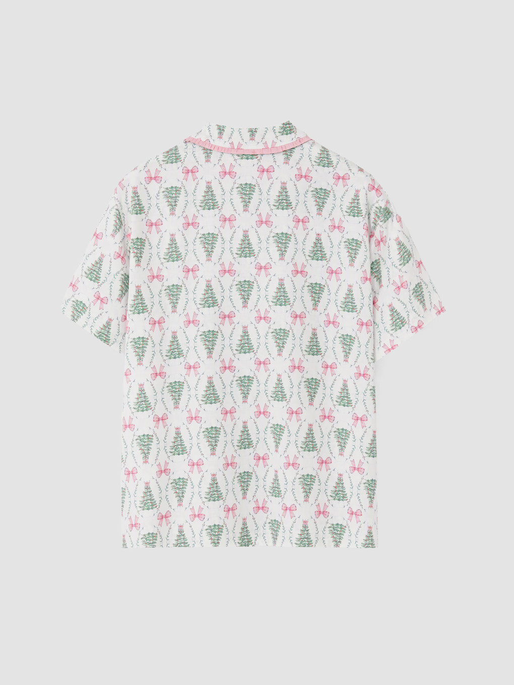 Ekru Yılbaşı Temalı Kadın Pijama Takımı-7