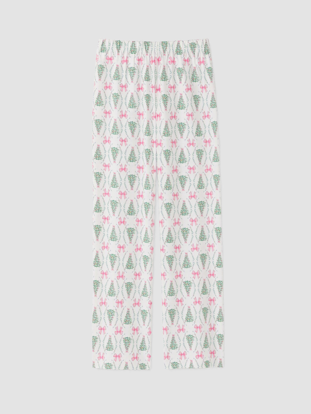 Ekru Yılbaşı Temalı Kadın Pijama Takımı-8