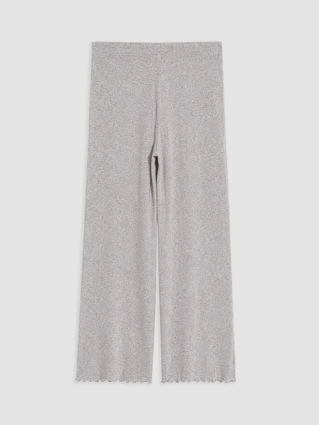 Gri Bisiklet Yaka Kadın Pijama Takım-4