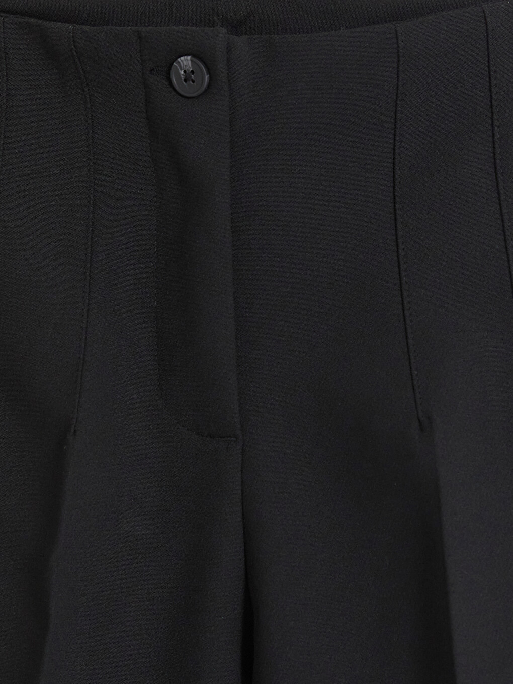 Cigarette Women's Fabric Trousers-2