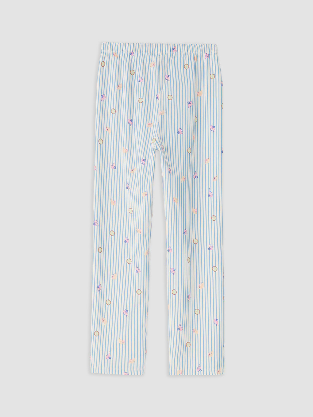 Ekru Baskılı Kadın Pijama Takım-4