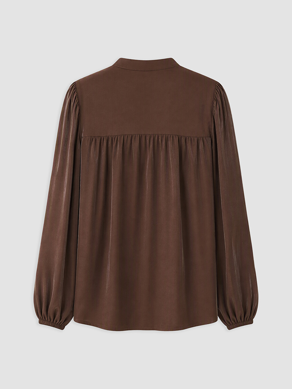 Notch Neck Ruffled Blouse-1