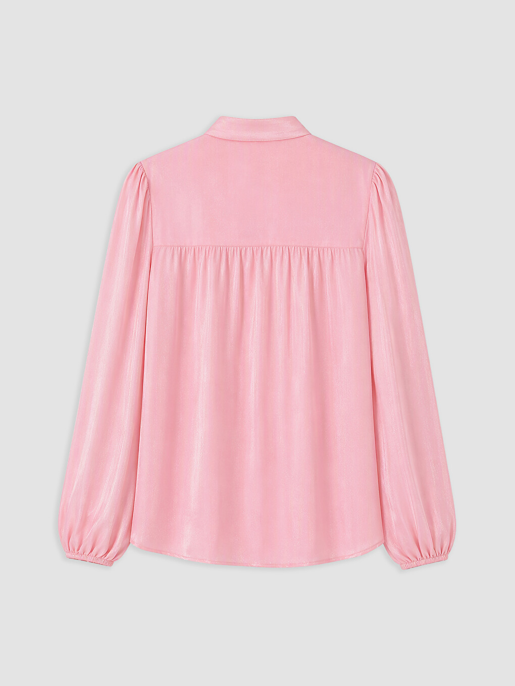 Notch Neck Ruffled Blouse-1