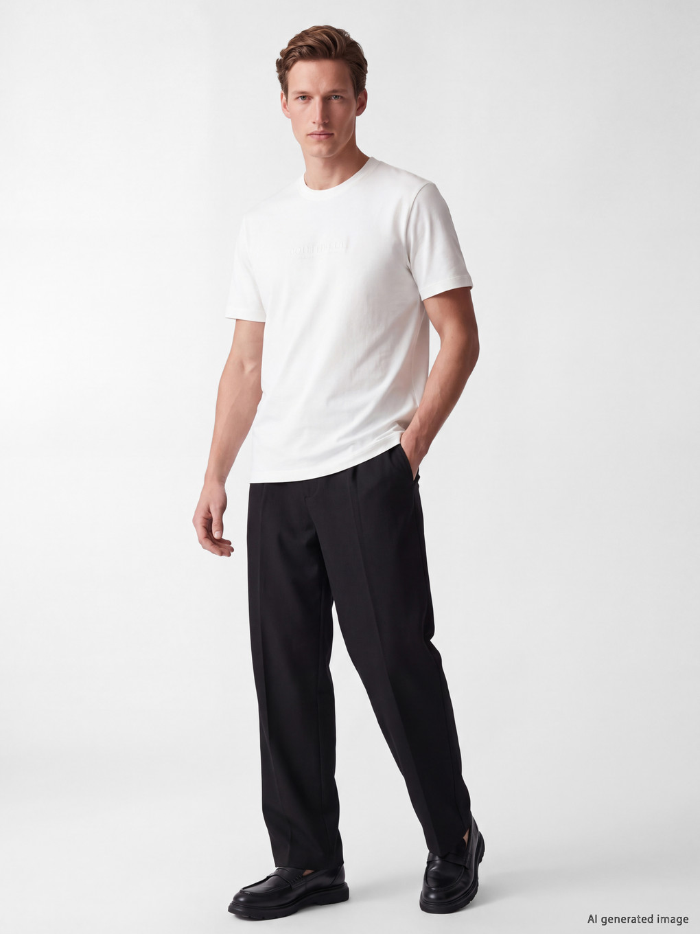 Crew Neck Printed Men's T-shirt-1