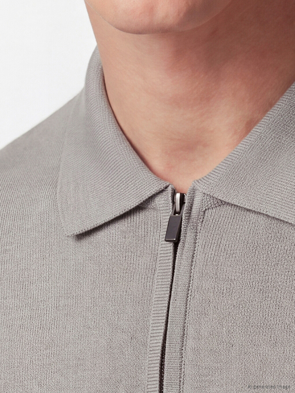 Polo Collar Men's Knitwear T-shirt-2