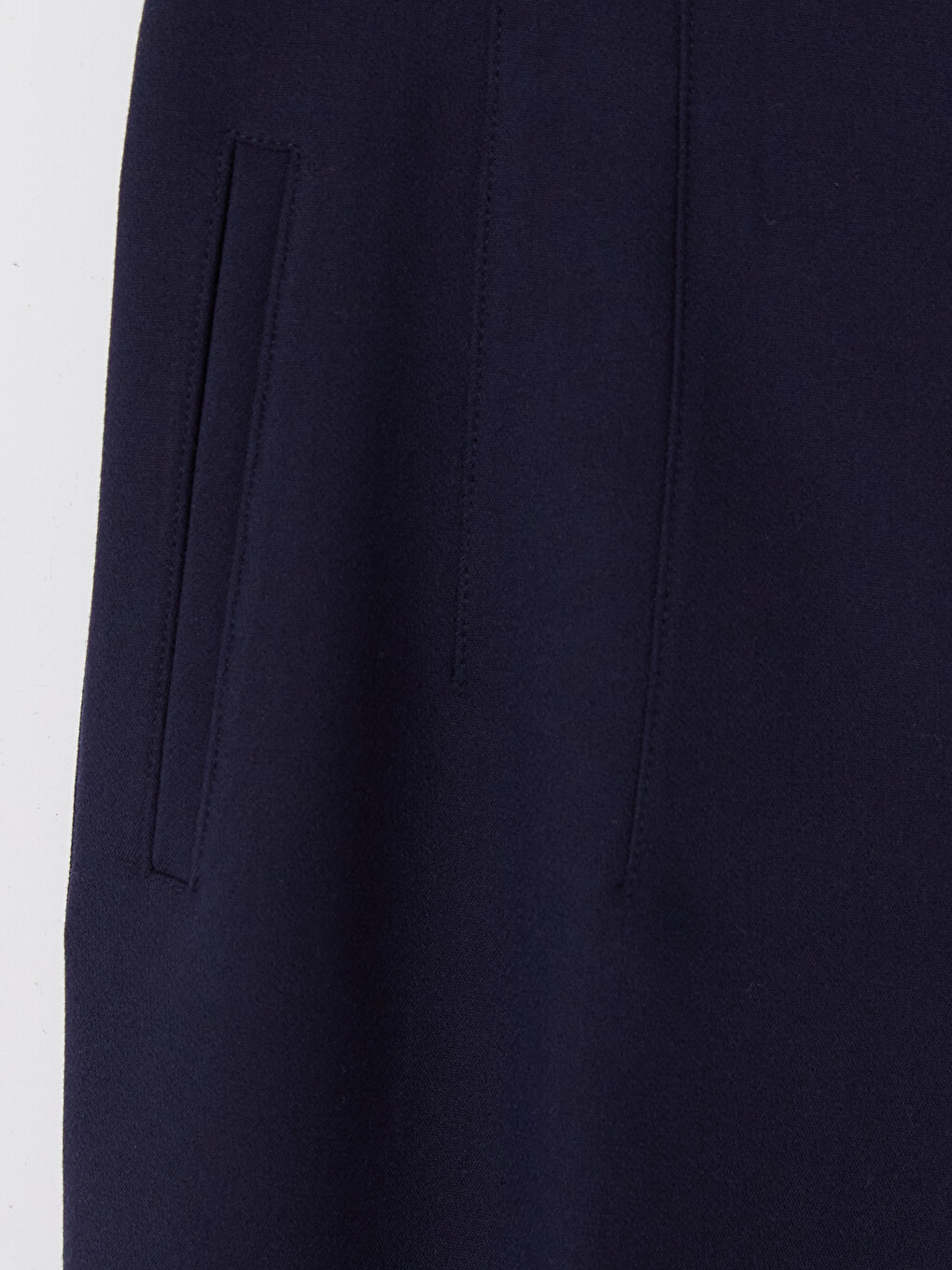 Woman Navy Tailored Trousers-1