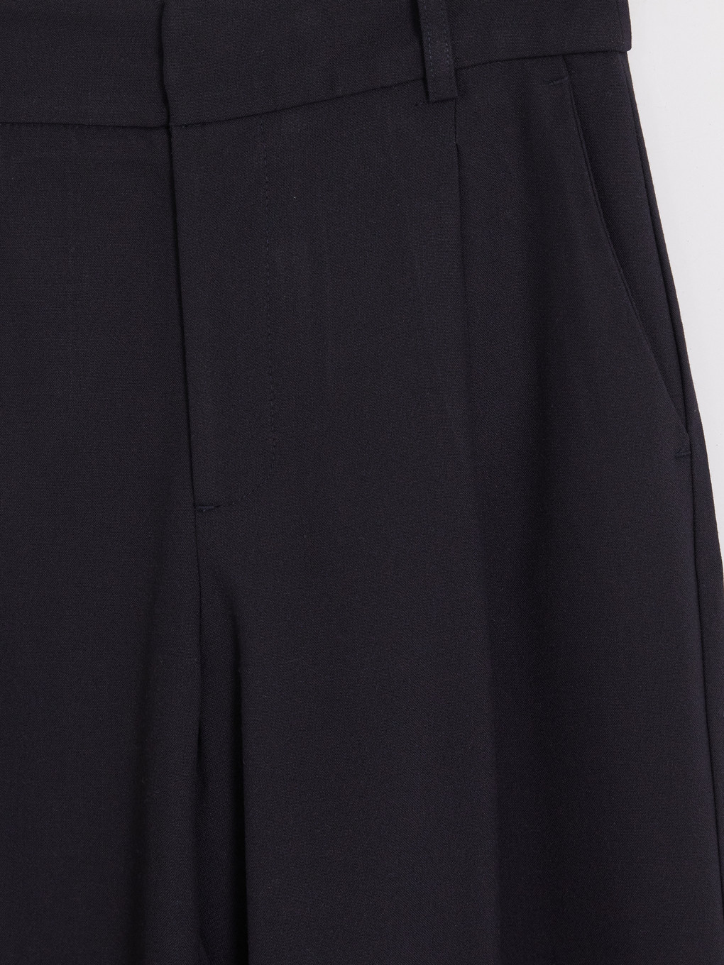 Loose Fit Women's Pleated Fabric Trousers-2