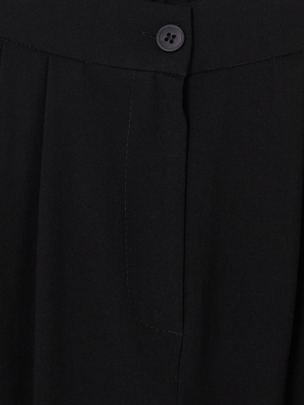 Ženske Plisirane Pantalone Širokih Nogavica Od Tkanine-1