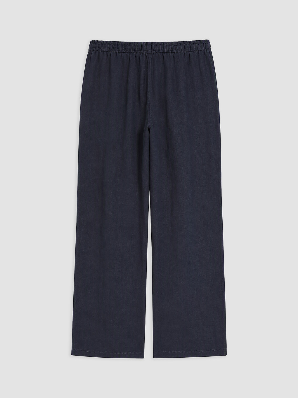 Lacivert %100 Keten Kadın Pantolon-5
