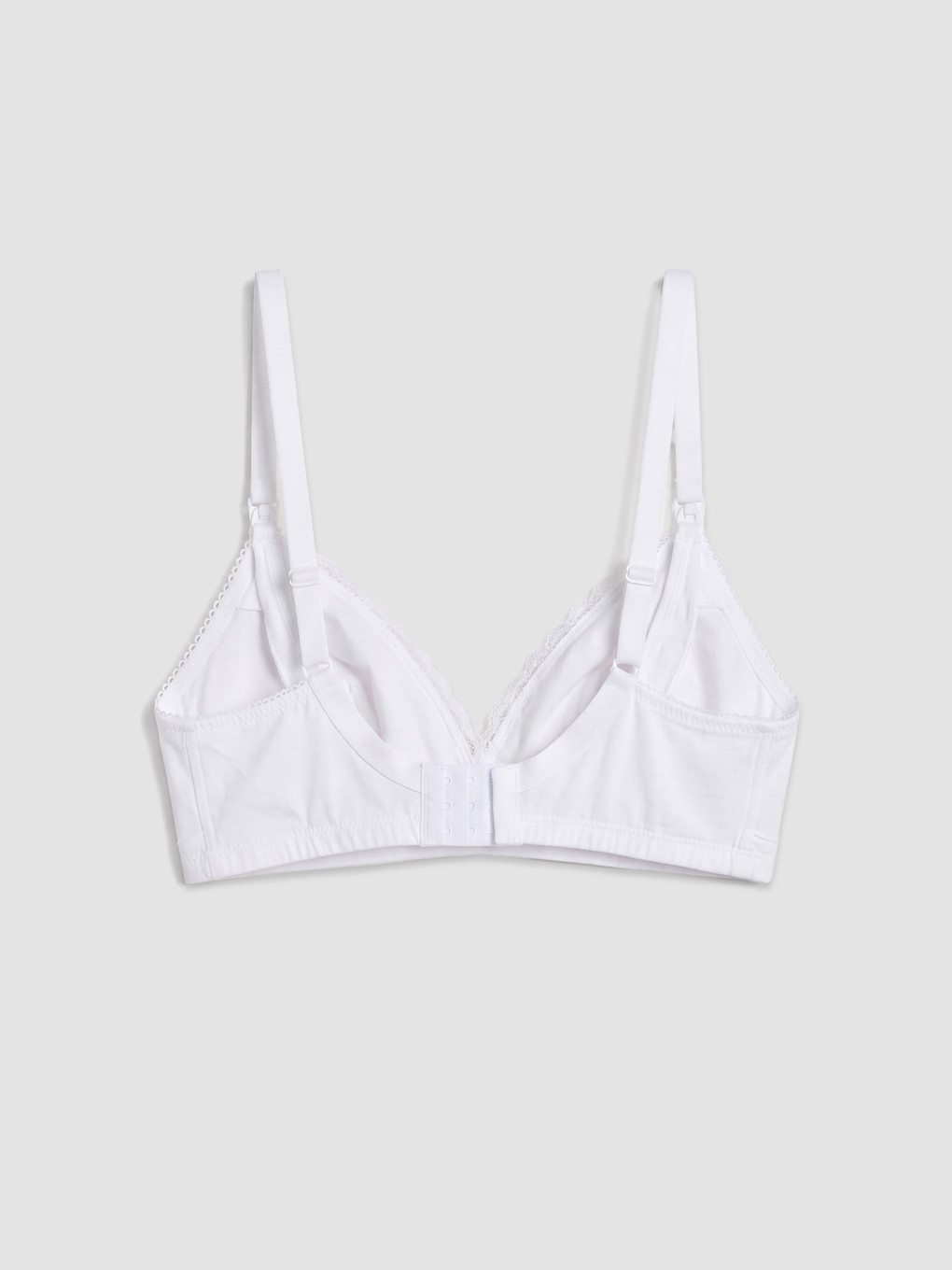 Woman White Nursing Bra-1