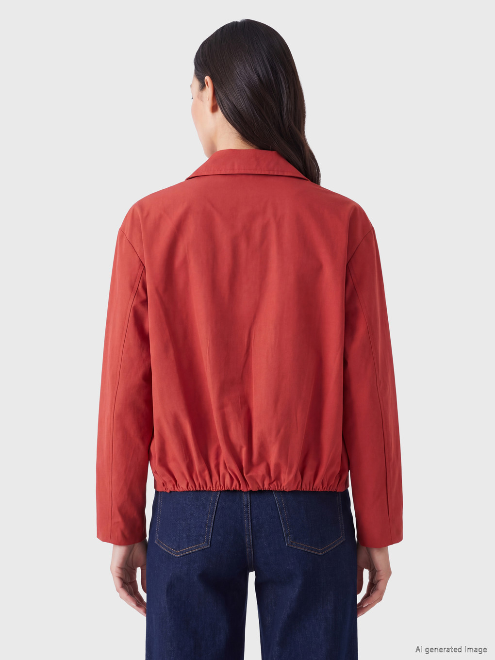 Oversize Women's Twill Jacket-3