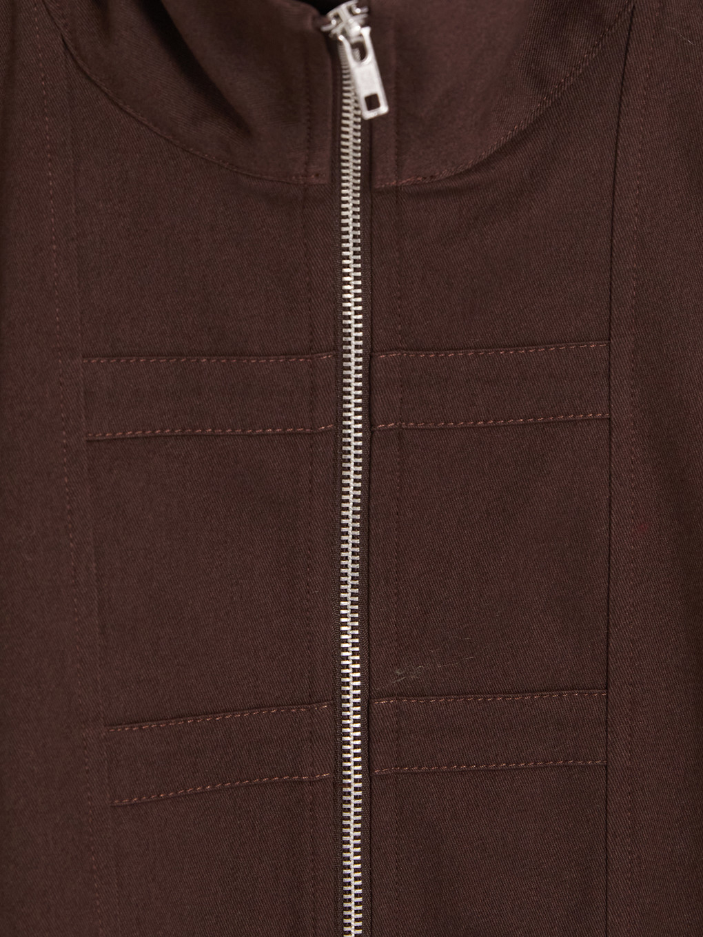 چاکەتی جینزی ژنانه‌ Mock Neck-2