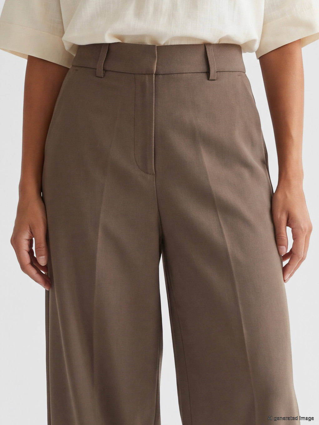 Woman Brown Trousers-2