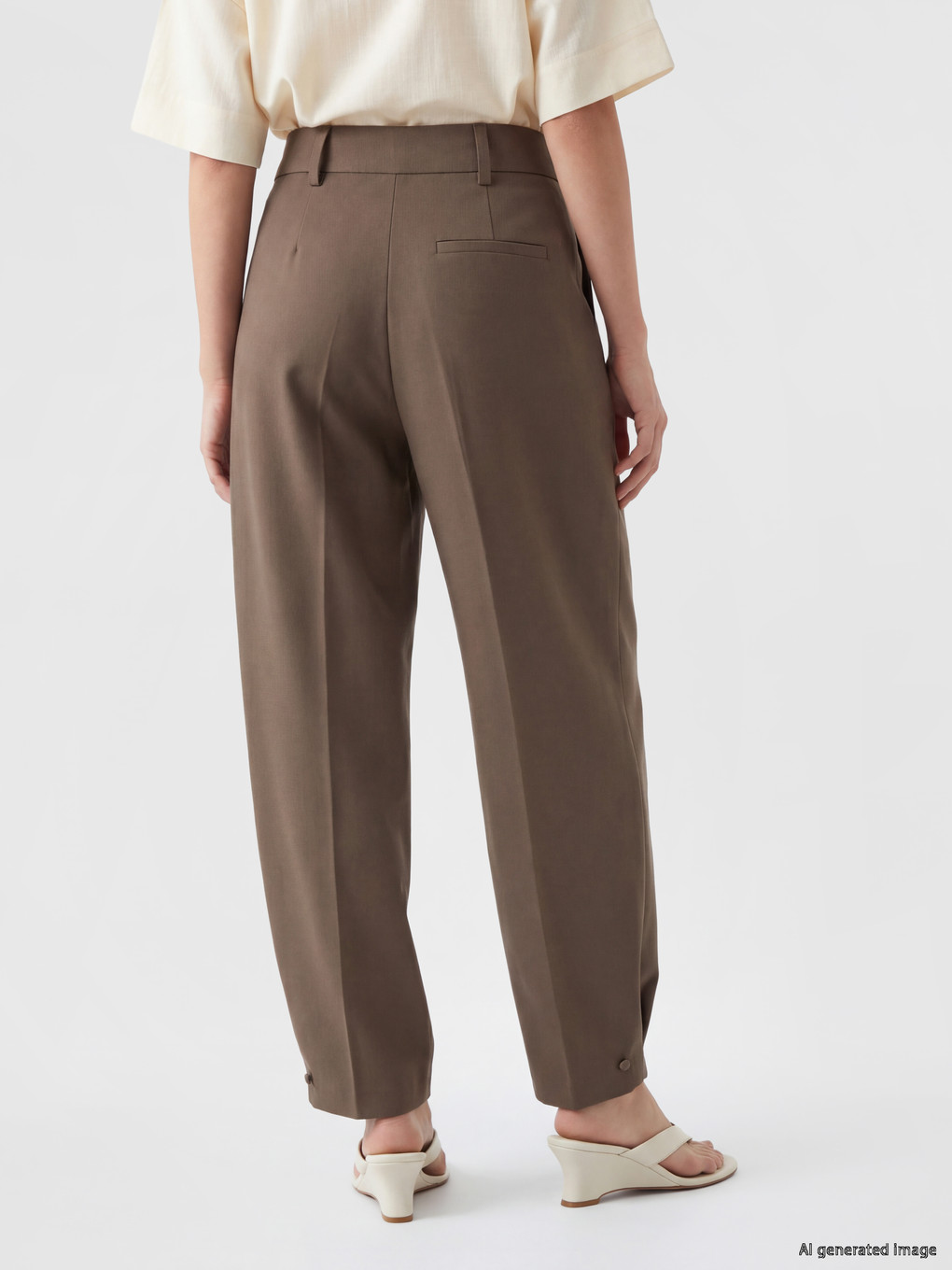 Woman Brown Trousers-3