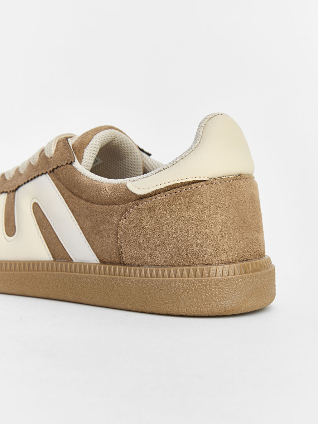 Kahverengi Süet Görünümlü Kadın Spor Ayakkabı-3