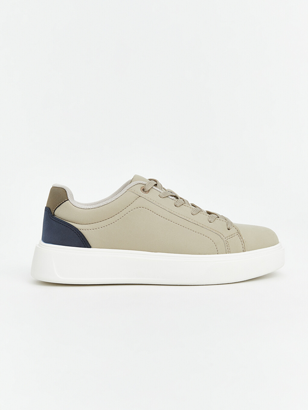 Bej Bağcıklı Erkek Sneaker-1