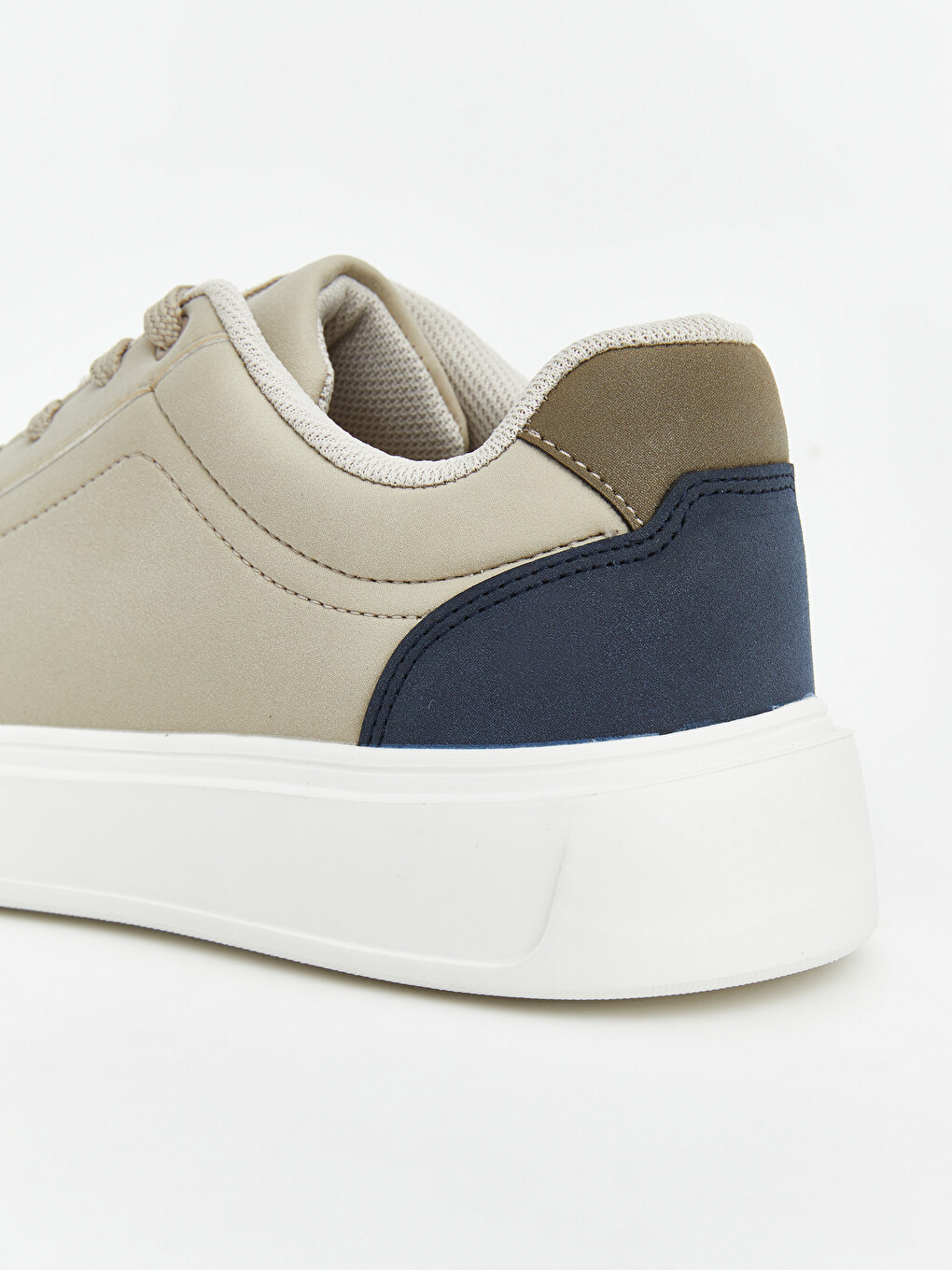 Bej Bağcıklı Erkek Sneaker-4