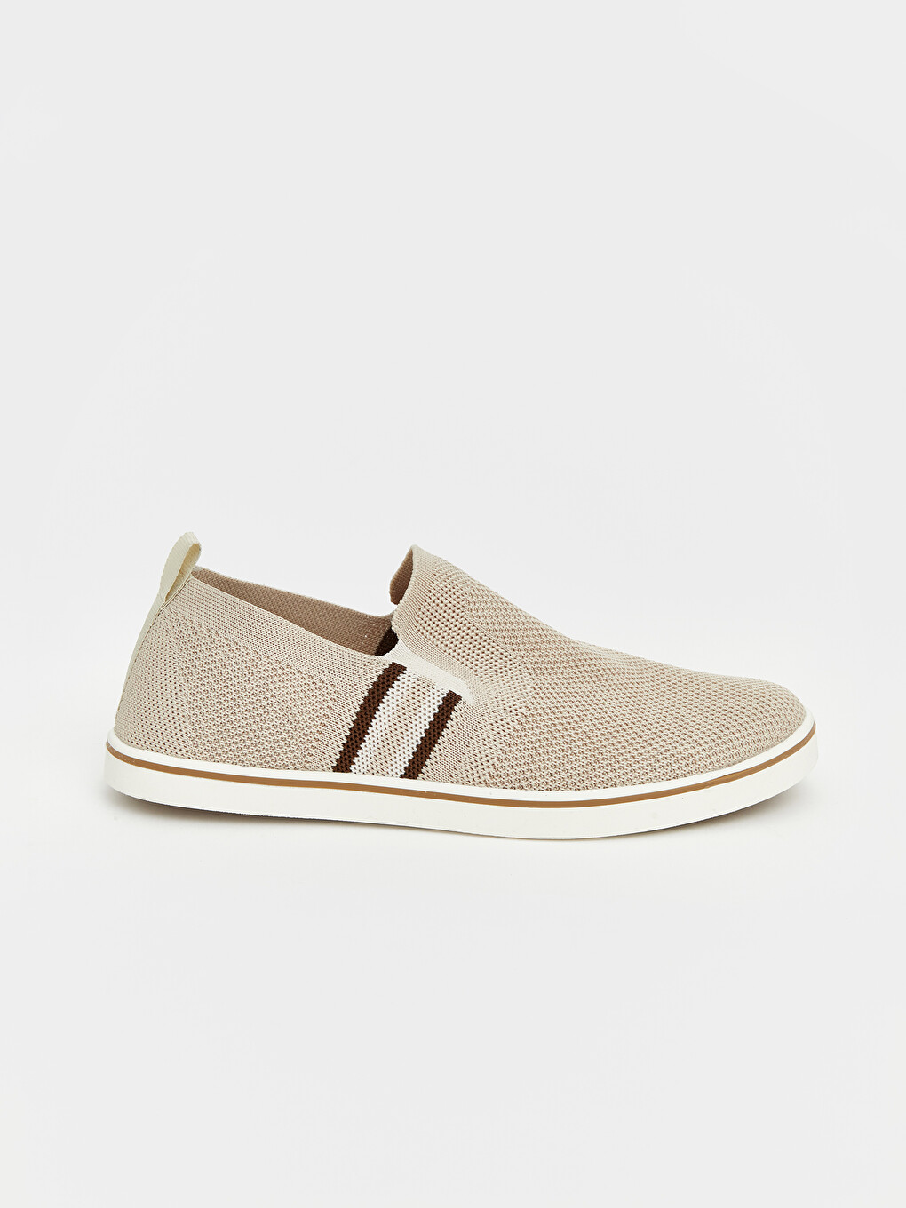Bej Slip On Erkek Spor Ayakkabı-1