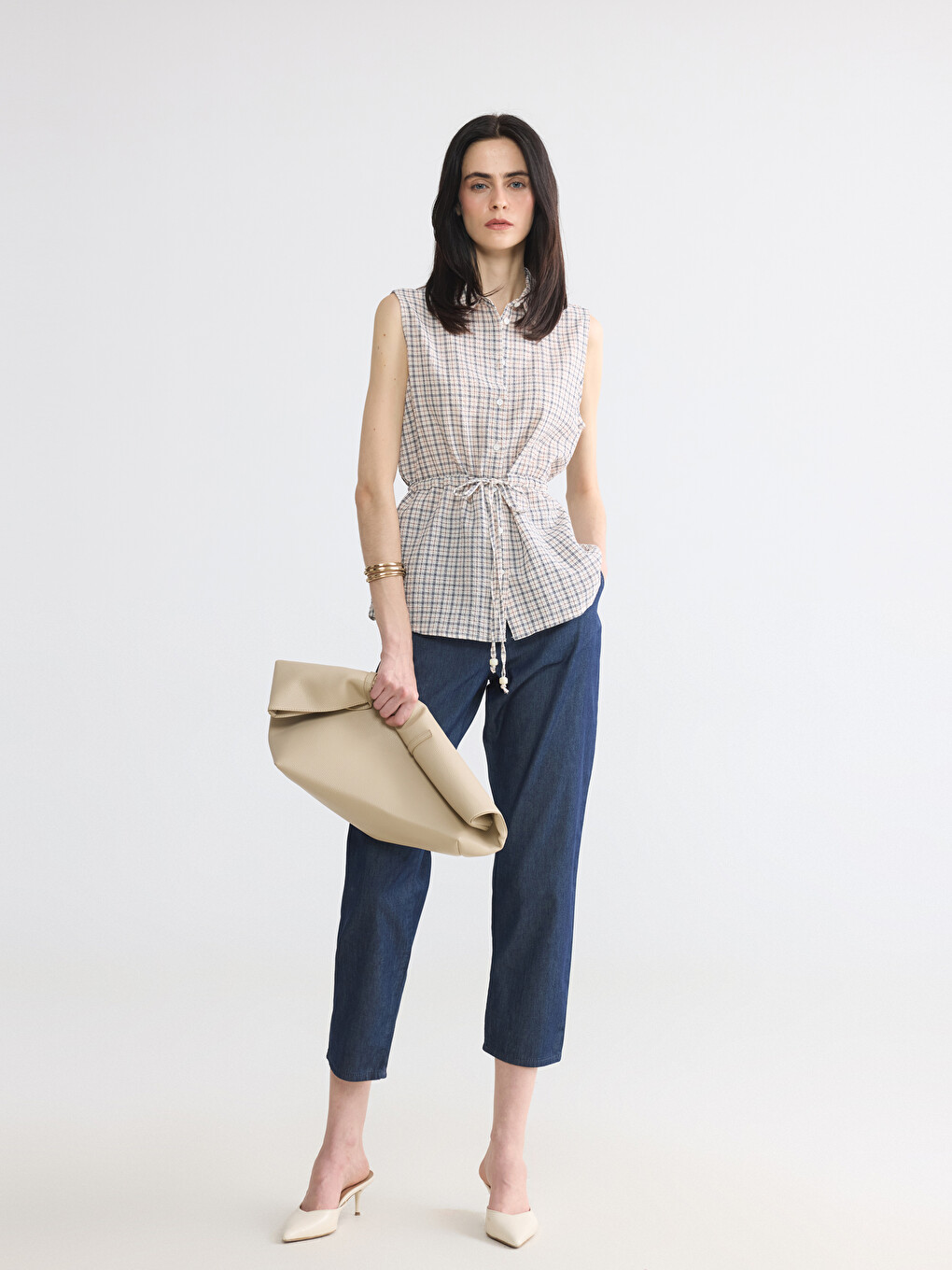Siyah Carrot Fit Kadın Jean Pantolon