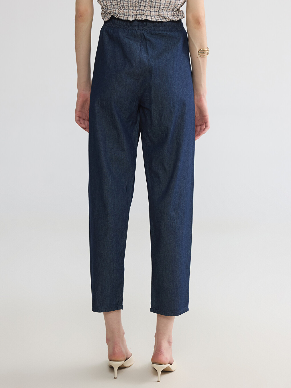 Siyah Carrot Fit Kadın Jean Pantolon-3