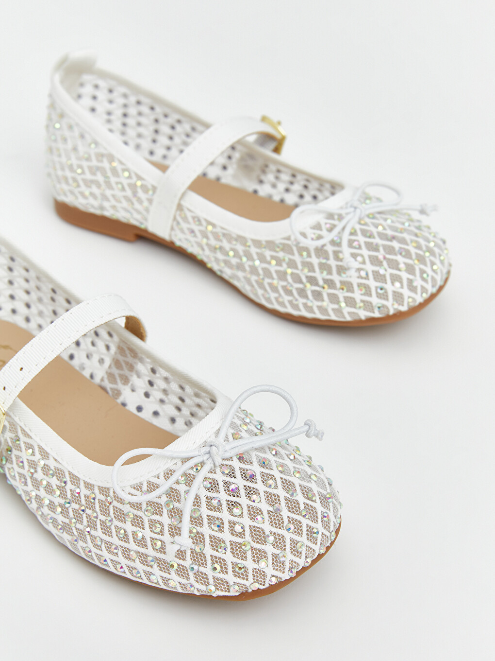 Mesh Girls' Ballet Flats-2