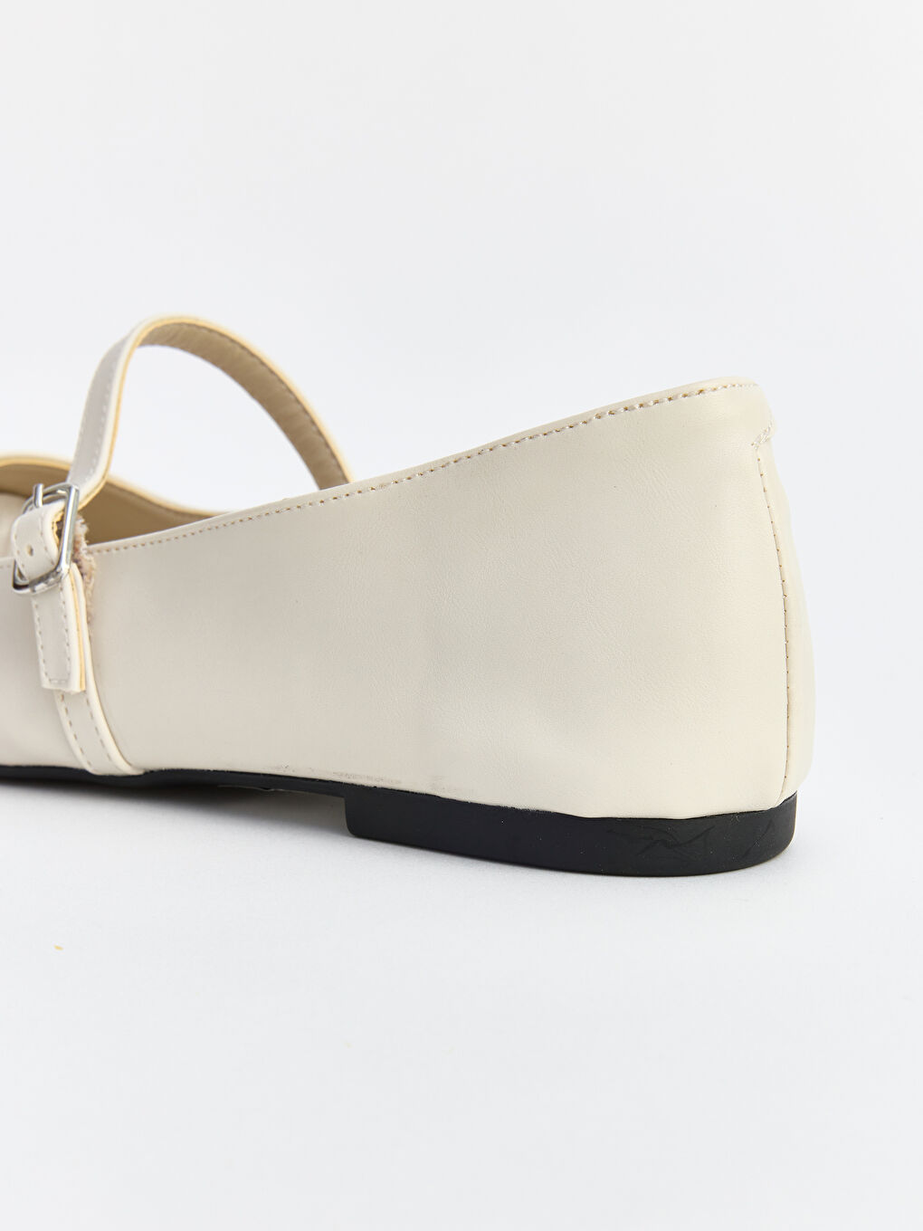 Bej Deri Görünümlü Kadın Babet-4