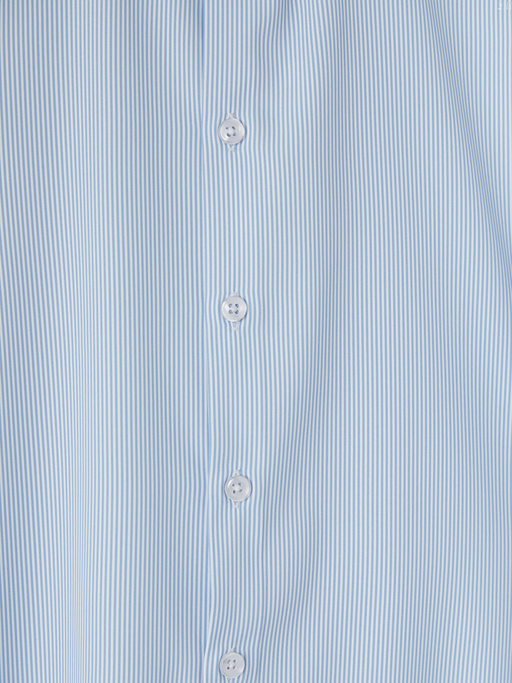 Mavi Slim Fit Çizgili Erkek Gömlek-6