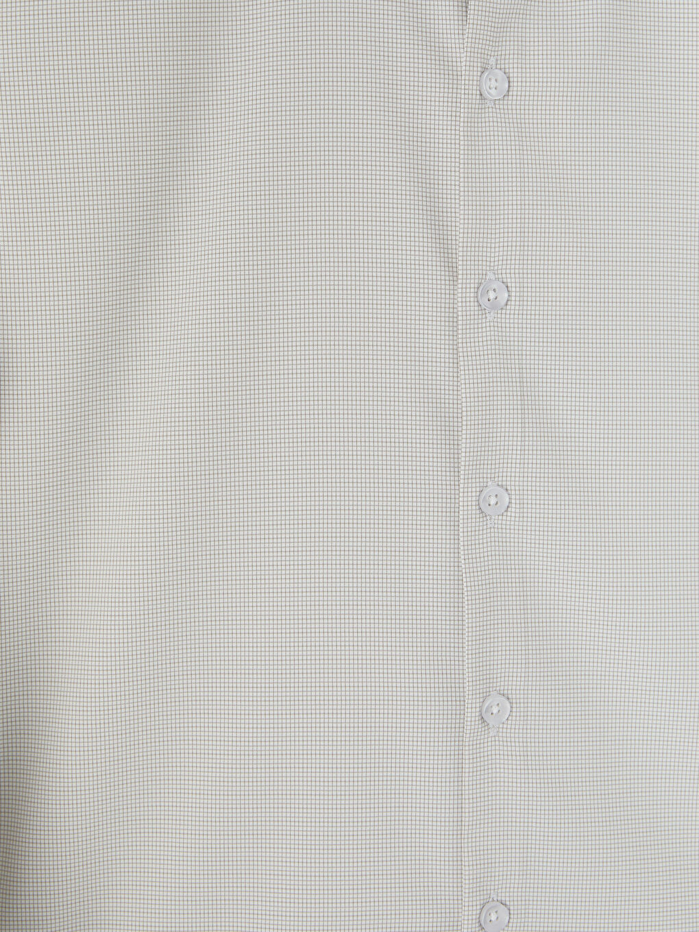 Bej Slim Fit Ekose Erkek Gömlek-6