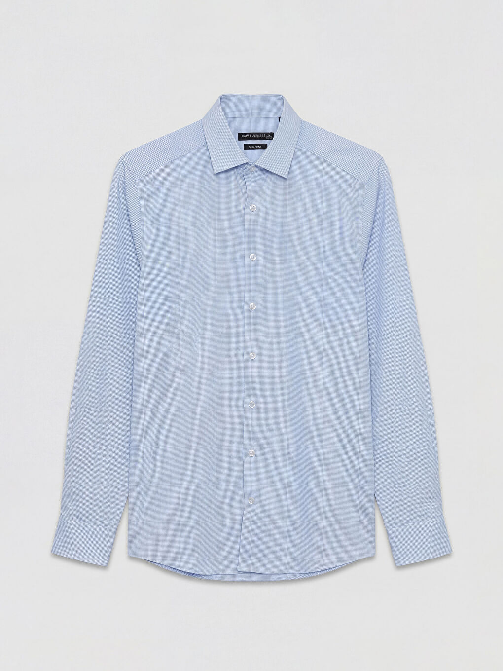 Mavi Slim Fit Ekose Erkek Gömlek-4