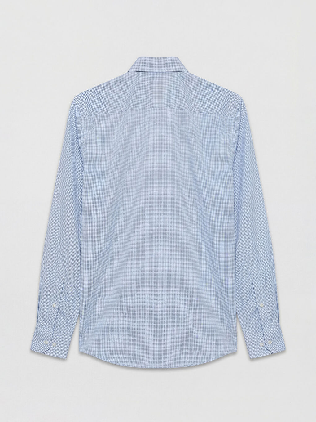 Mavi Slim Fit Ekose Erkek Gömlek-5