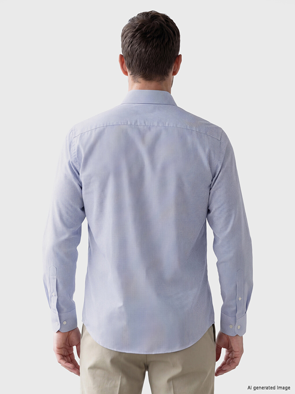 Slim Fit Plaid Men's Shirt-2