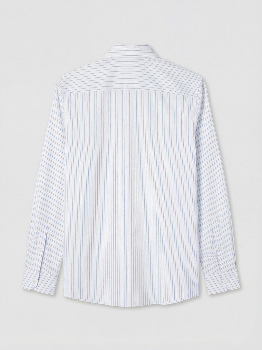 Mavi Slim Fit Çizgili Erkek Gömlek-5